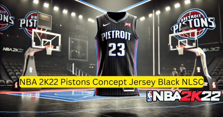 NBA 2K22 Pistons Concept Jersey Black NLSC