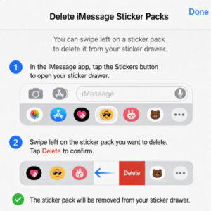 how to delete stickers on iphone keyboard